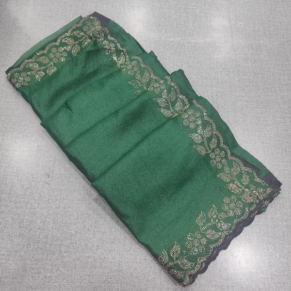 Premium Soft Shiny Silk Saree with Stone Work | SR267